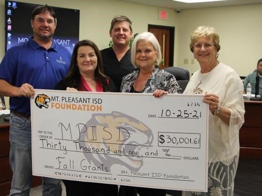 Grrants check presentation