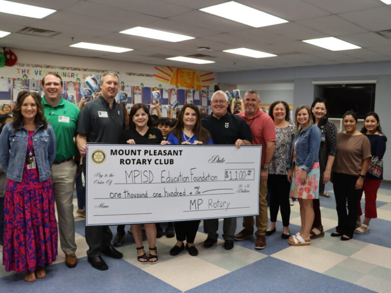 Rotary check donation